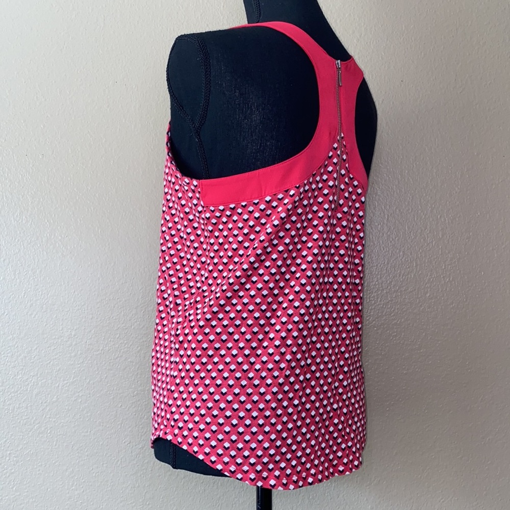 Banana Republic Hot Pink Razorback Tank Top with Zipper